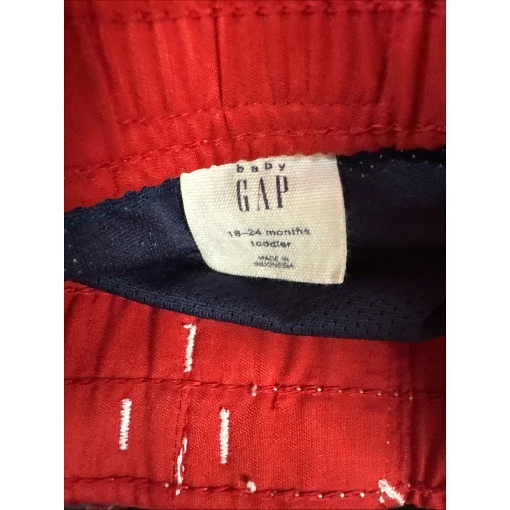 Baby Gap Toddler‎ Boys Stars And Stripes Patriotic Swim Trunks Size 18-24 Months